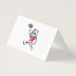 Lustige Katze Football-Spieler