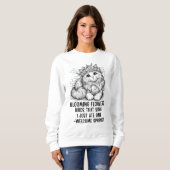 Lustige Katze Frühling Sweatshirt (Vorne ganz)