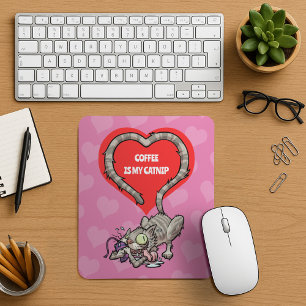 Lustige Katze Fügen Sie Ihren eigenen Text hinzu V Mousepad