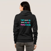 Lustige Katze Gaming Hoodie (Schwarz voll)