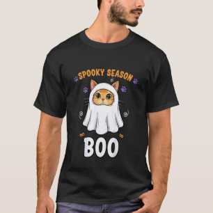 Lustige Katze Geist Süße Halloween-Katze Meme für T-Shirt