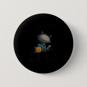 Lustige Katze häkle ich, damit ich Leute nicht erw Button
