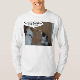 Lustige Katze/Hund T-Shirt