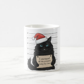 Lustige Katze Ich habe alle Geschenke ausgepackt Kaffeetasse