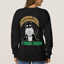 Lustige Katze im Sweatshirt