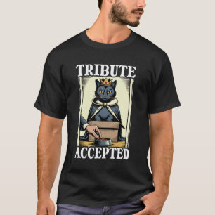 Lustige Katze in Box Tribut Akzeptiert Katzenliebh T-Shirt