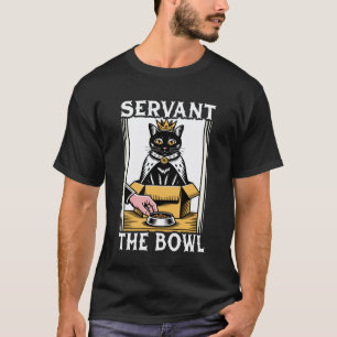 Lustige Katze in der Box Diener Der Schale Katzenl T-Shirt