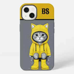Lustige Katze in Regenstiefeln – Katzenhumor iPhone 13 Hülle