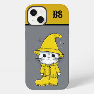 Lustige Katze in Regenstiefeln – Katzenhumor iPhone 13 Hülle