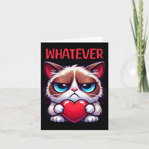 Lustige Katze Irgendwie Grumpy Valentinstag Karte