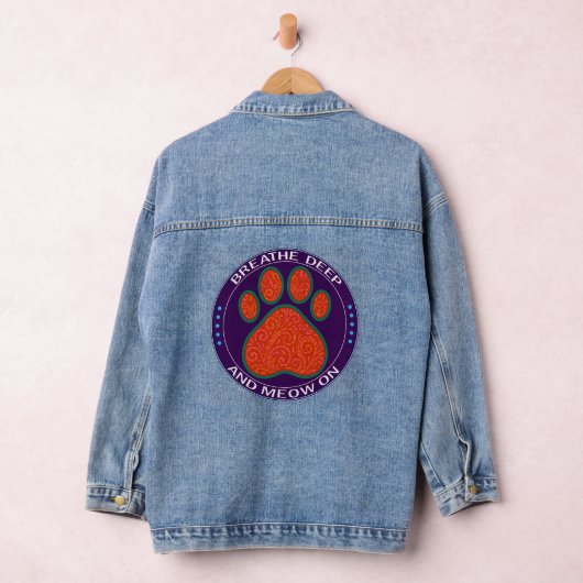 lustige Katze Jeansjacke (Hangar)