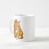 Lustige Katze Kaffeetasse (Vorderseite Links)