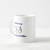 Lustige Katze  Kaffeetasse (Vorderseite Links)