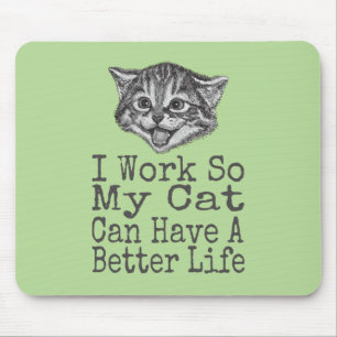 Lustige Katze kann einen besseres Mousepad