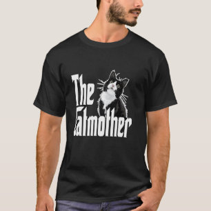 Lustige Katze Katzenmutter Schwarz-Weiß-Katze Mutt T-Shirt