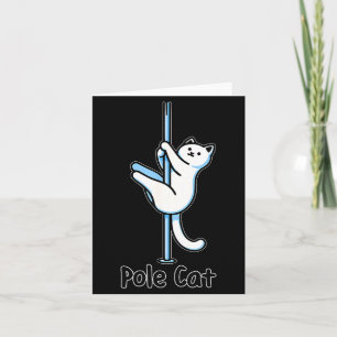 Lustige Katze Le tanzt Oder ist es ein Lecat Worts Karte