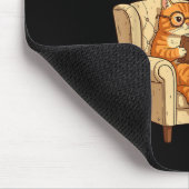 Lustige Katze liest 6-7 Meme Englischlehrer Buchli Mousepad (Ecke)