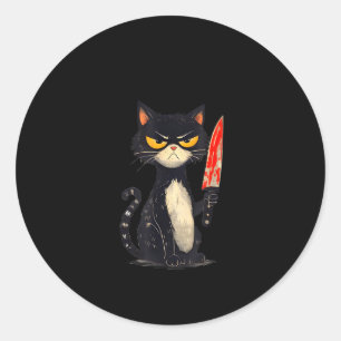 Lustige Katze Meme Ich benötige Snacks Design Männ Runder Aufkleber