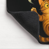 Lustige Katze Meme Soky Halloween Kätzchen  Mousepad (Ecke)