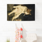 Lustige Katze mit Zigarette Gen Z Meme Banner (Insitu)