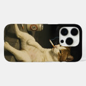 Lustige Katze mit Zigarette Gen Z Meme Case-Mate iPhone Hülle (Rückseite (Horizontal))