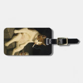 Lustige Katze mit Zigarette Gen Z Meme Gepäckanhänger (Vorderseite horizontal)