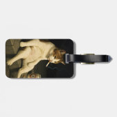 Lustige Katze mit Zigarette Gen Z Meme Gepäckanhänger (Rückseite horizontal)