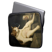 Lustige Katze mit Zigarette Gen Z Meme Laptopschutzhülle (Vorderseite Links)
