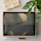 Lustige Katze mit Zigarette Gen Z Meme Seidenpapier (Geschenk)