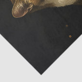 Lustige Katze mit Zigarette Gen Z Meme Seidenpapier (Detail)