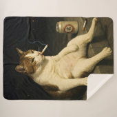 Lustige Katze mit Zigarette Gen Z Meme Sherpadecke (Vorderseite (Horizontal))