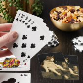Lustige Katze mit Zigarette Gen Z Meme Spielkarten (In Situ)