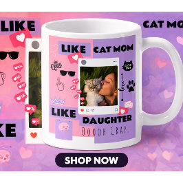 Lustige Katze MUTTER KATZE VATER KATZE GESCHENK-TA Kaffeetasse
