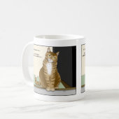 Lustige Katze, Orange Tabby Hausbesitzer Kaffeetasse (Vorderseite Links)