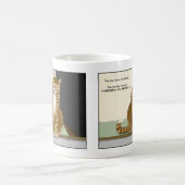 Lustige Katze, Orange Tabby Hausbesitzer Kaffeetasse (Mittel)
