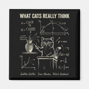 Lustige Katze Physik Humor Was Katzen für Männer d Magnet