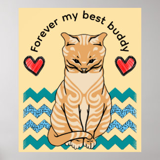 lustige Katze Poster