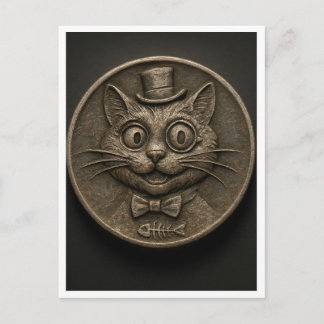 Lustige Katze. Postkarte