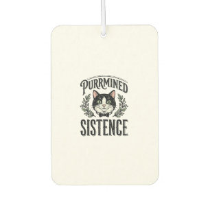 Lustige Katze Purrminierte Existenz Vintage Grafik Autolufterfrischer