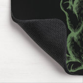 Lustige Katze raucht Zigarette Tabby-Katze Meme Va Mousepad (Ecke)