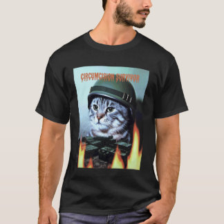Lustige Katze sagt Beschneidungsüberlebender Parod T-Shirt