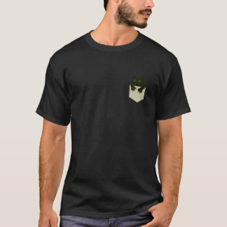 Lustige Katze schaut aus der Tasche heraus Kätzche T-Shirt