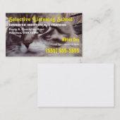 Lustige Katze Selective Listening School Visitenkarte (Vorne/Hinten)