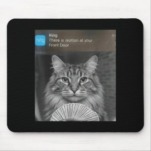 Lustige Katze Sicherheitskamera Bewegungsmelder Me Mousepad