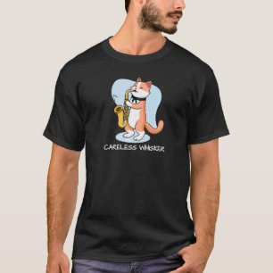 Lustige Katze spielt Saxophon T-Shirt