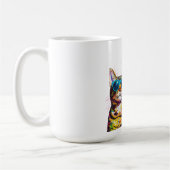 Lustige Katze-Sprechblasen-Design Kaffeetasse (Links)