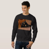 Lustige Katze Sweatshirt (Vorne ganz)