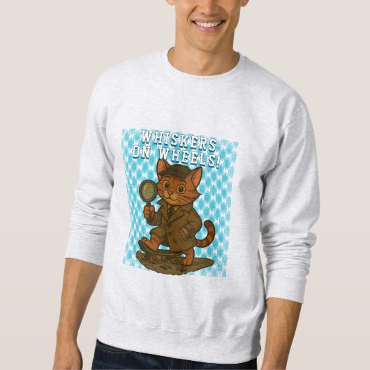 lustige Katze Sweatshirt (Vorderseite)