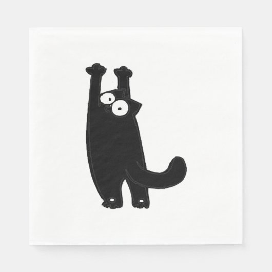 lustige Katze t Serviette (Vorderseite)