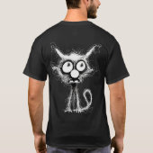 Lustige Katze T-Shirt (Rückseite)